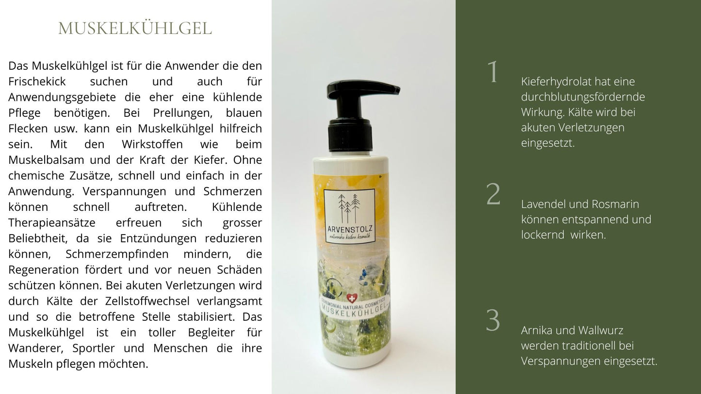 Arvenstolz Muskelkühlgel 200 ml