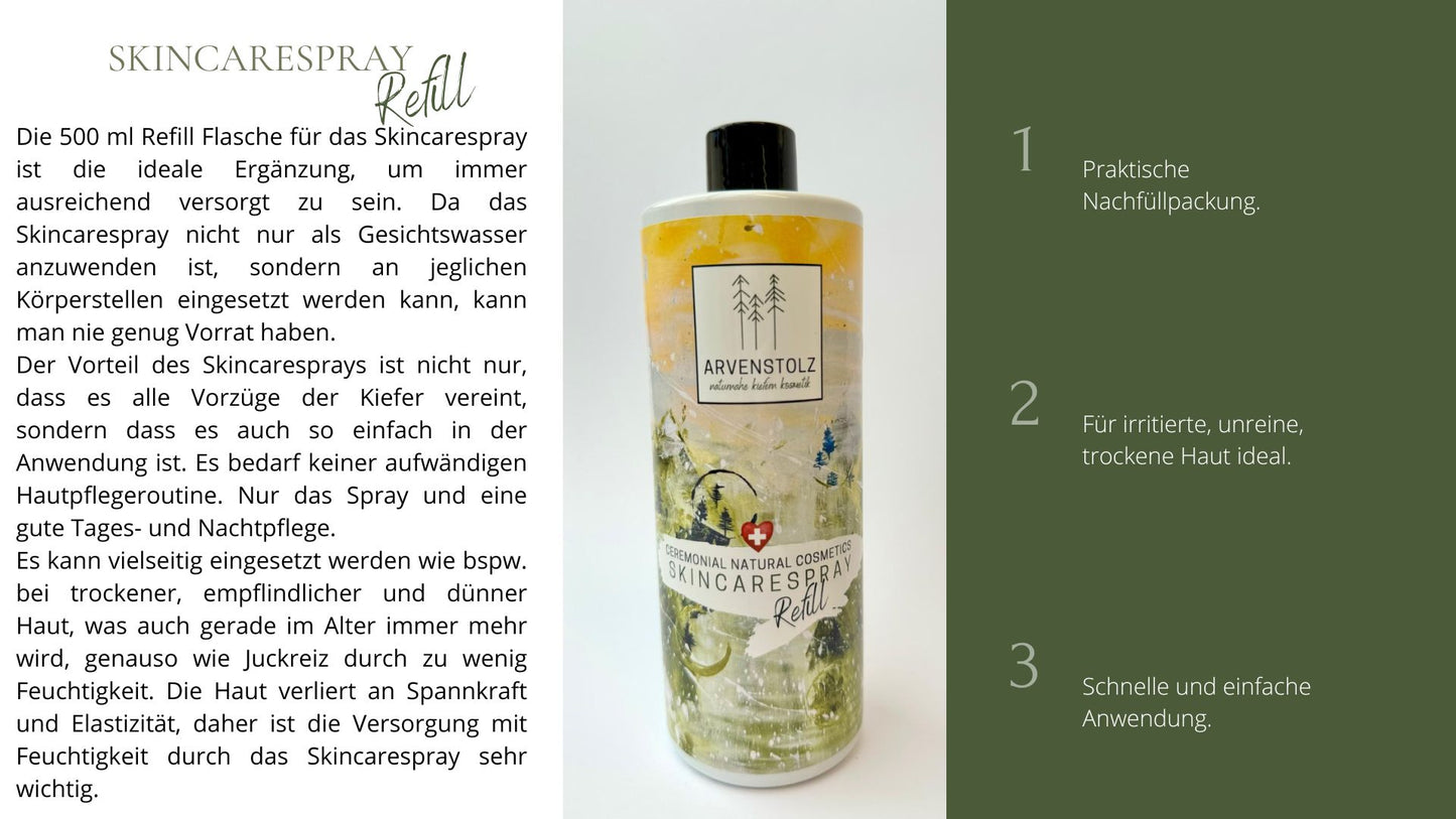 Skincarespray Refill 500 ml